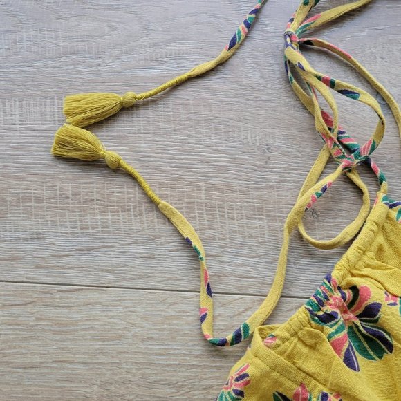 NWT Free People Indigo Molly Smock Cami Golden Yellow size XS - Picture 8 of 11